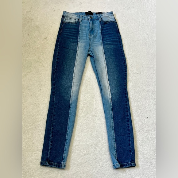 Kendall + Kylie Two Tone Ultra Babe Skinny Jean - Size 7/28 - Picture 2 of 12